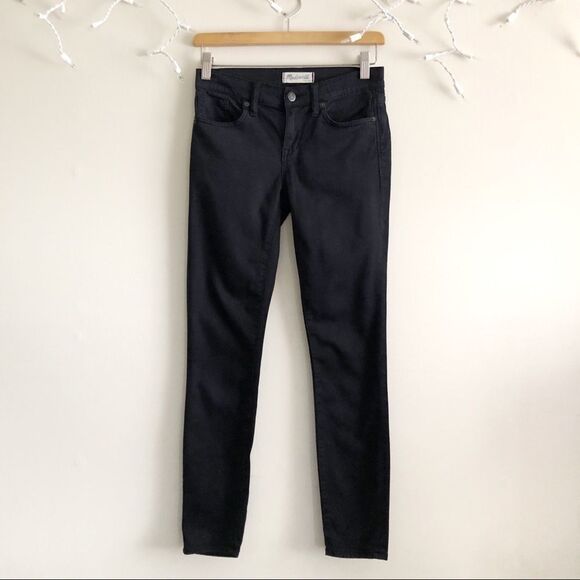Madewell Black Soft Skinny Skinny Sateen Pants - Picture 1 of 6